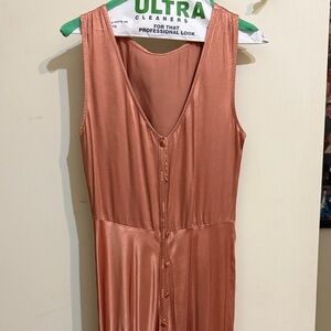 Sleek Satin Button-Down Jumpsuit